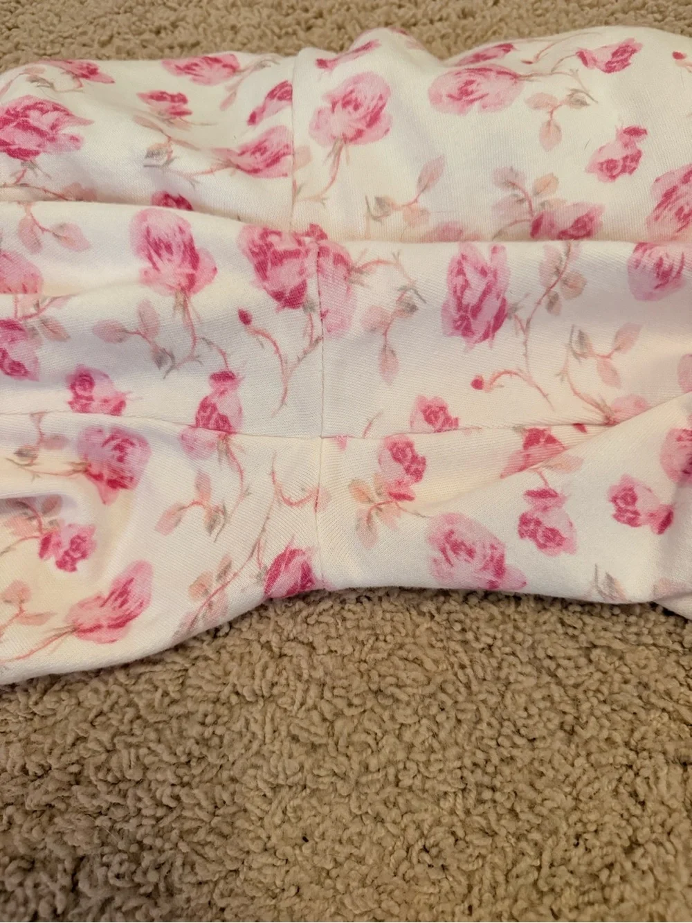 Loveshack Fancy pink rose jogger/sweatpants